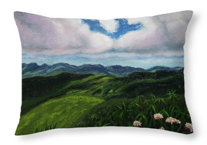 Emerald Mountains - Throw Pillow