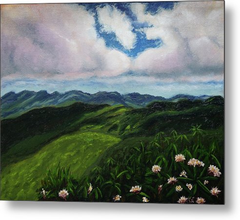 Emerald Mountains- Metal Print