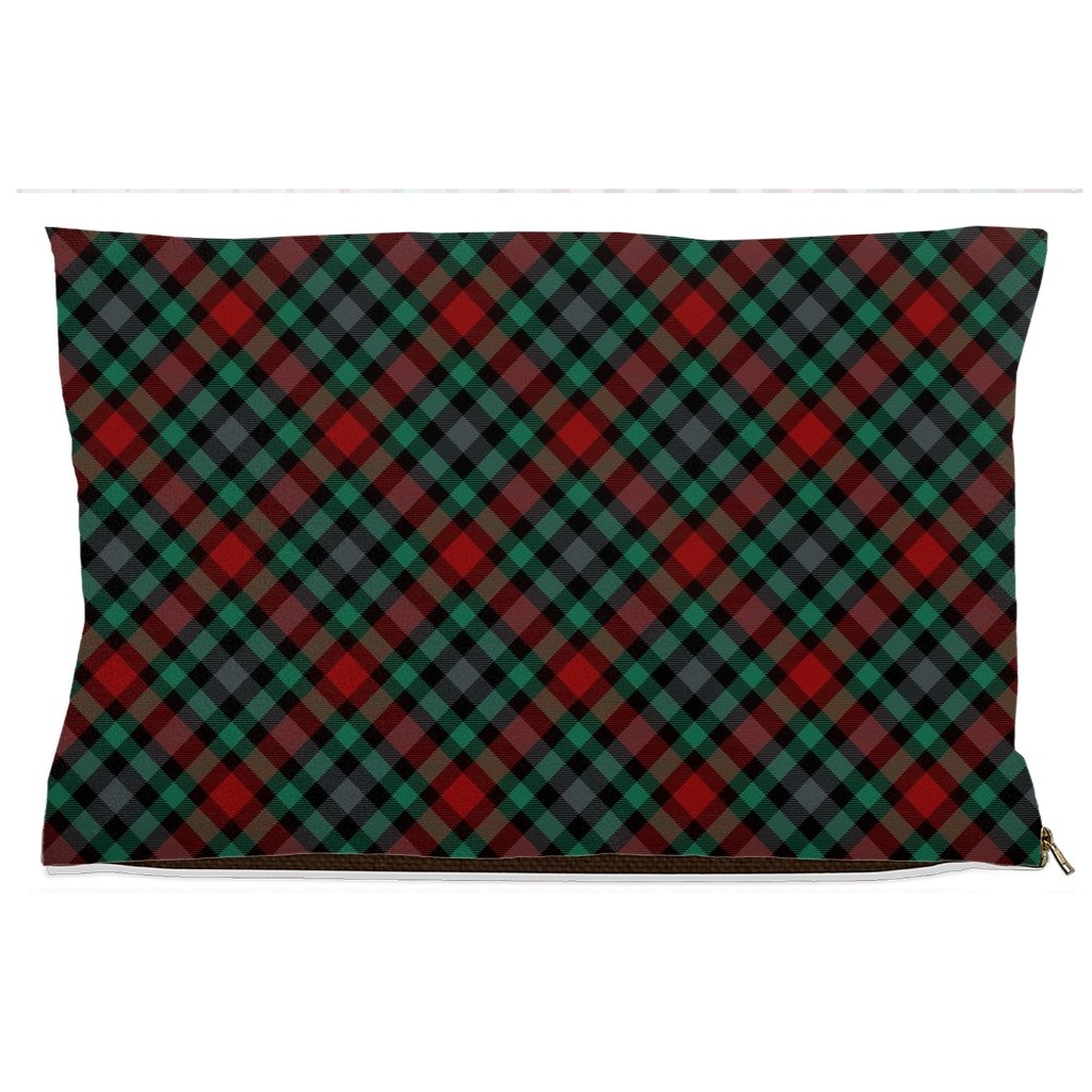 Christmas Tartan Plaid Dog Bed-TaraHuntDesigns