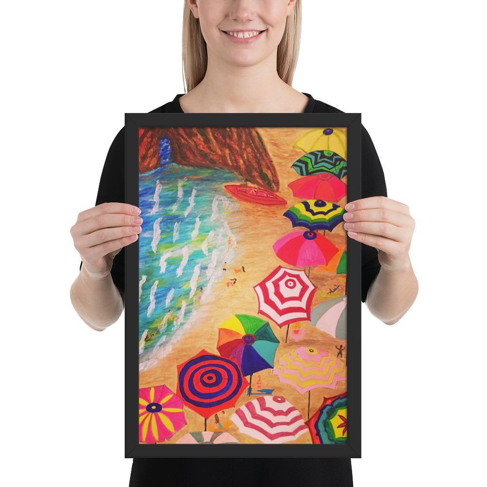 Cinque Terre Wood-Framed Art Poster-Art Poster-TaraHuntDesigns