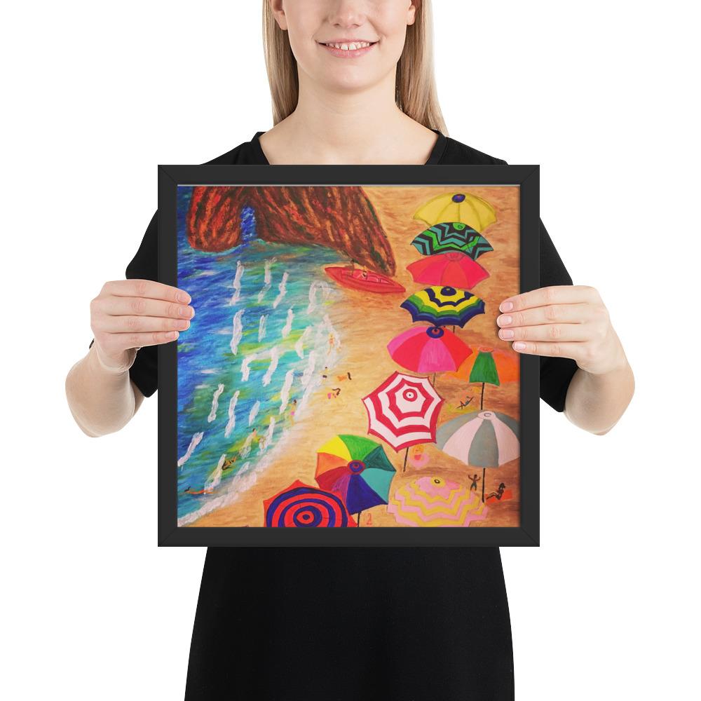 Cinque Terre Wood-Framed Art Poster-Art Poster-TaraHuntDesigns