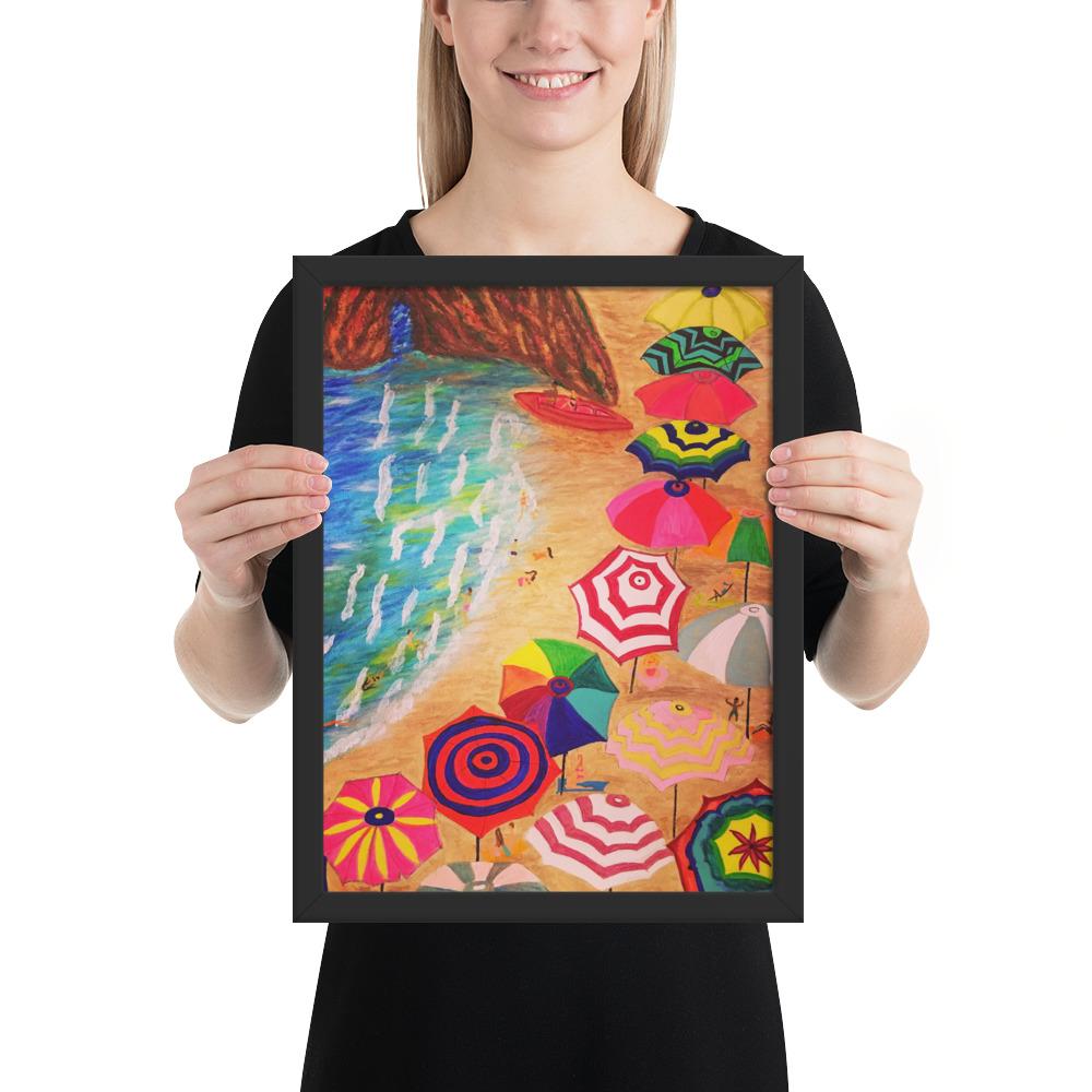 Cinque Terre Wood-Framed Art Poster-Art Poster-TaraHuntDesigns