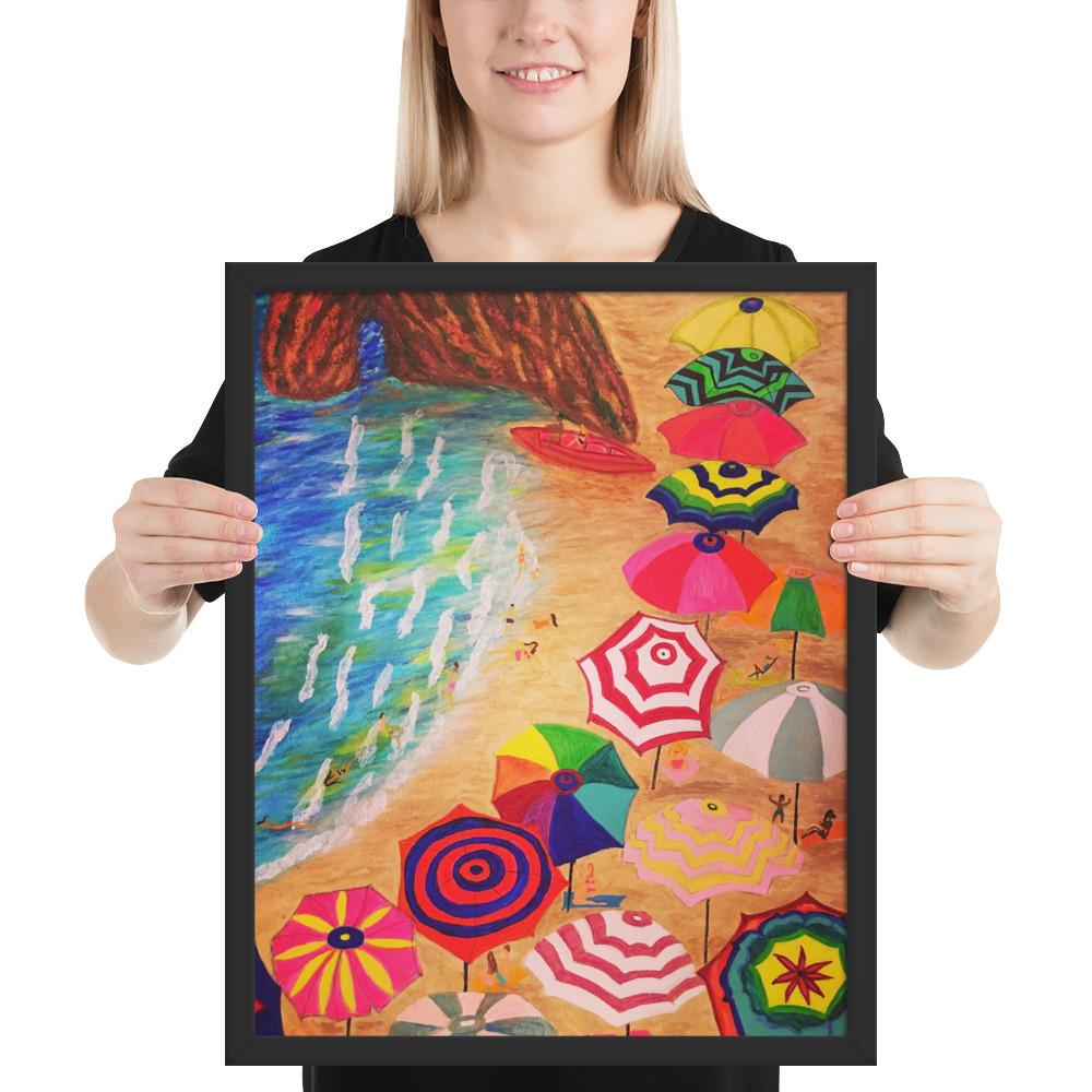 Cinque Terre Wood-Framed Art Poster-Art Poster-TaraHuntDesigns
