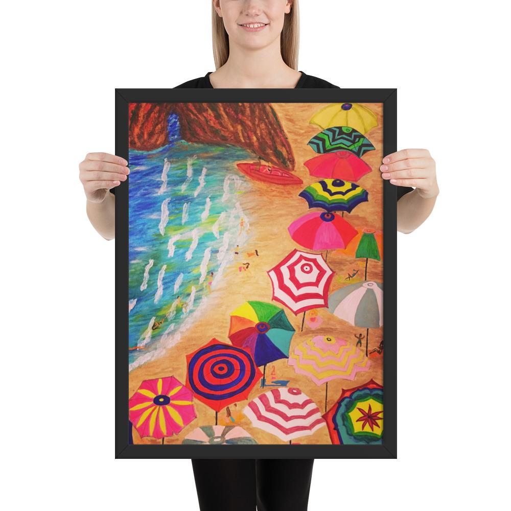 Cinque Terre Wood-Framed Art Poster-Art Poster-TaraHuntDesigns