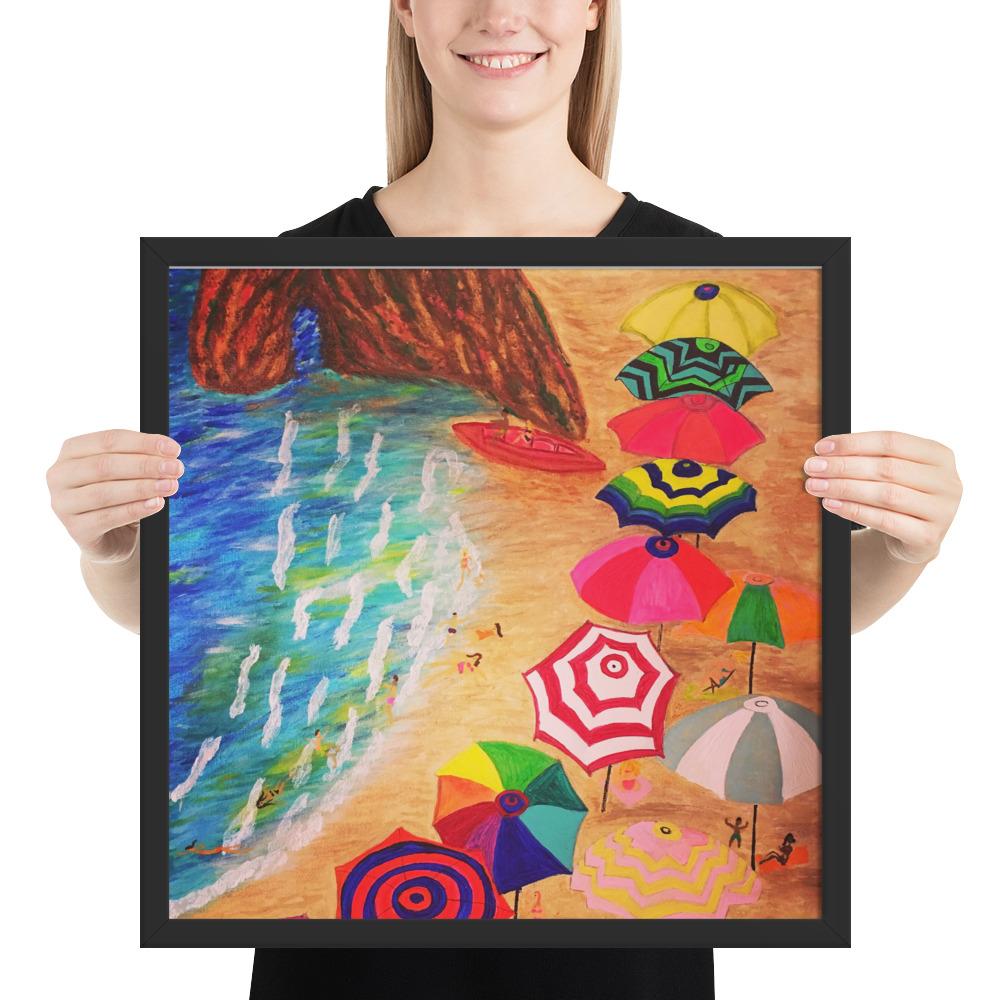 Cinque Terre Wood-Framed Art Poster-Art Poster-TaraHuntDesigns