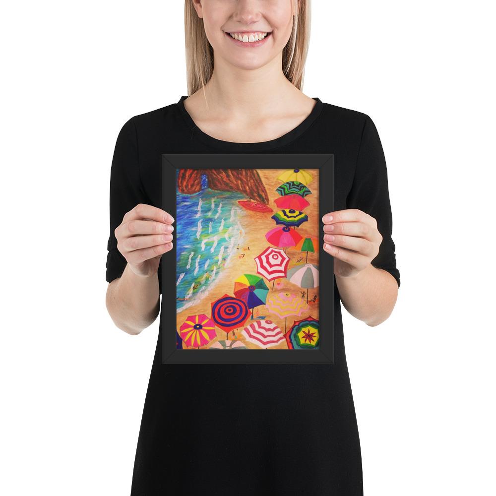 Cinque Terre Wood-Framed Art Poster-Art Poster-TaraHuntDesigns