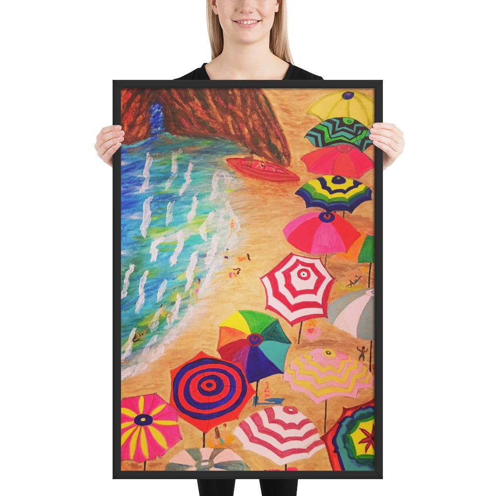 Cinque Terre Wood-Framed Art Poster-Art Poster-TaraHuntDesigns