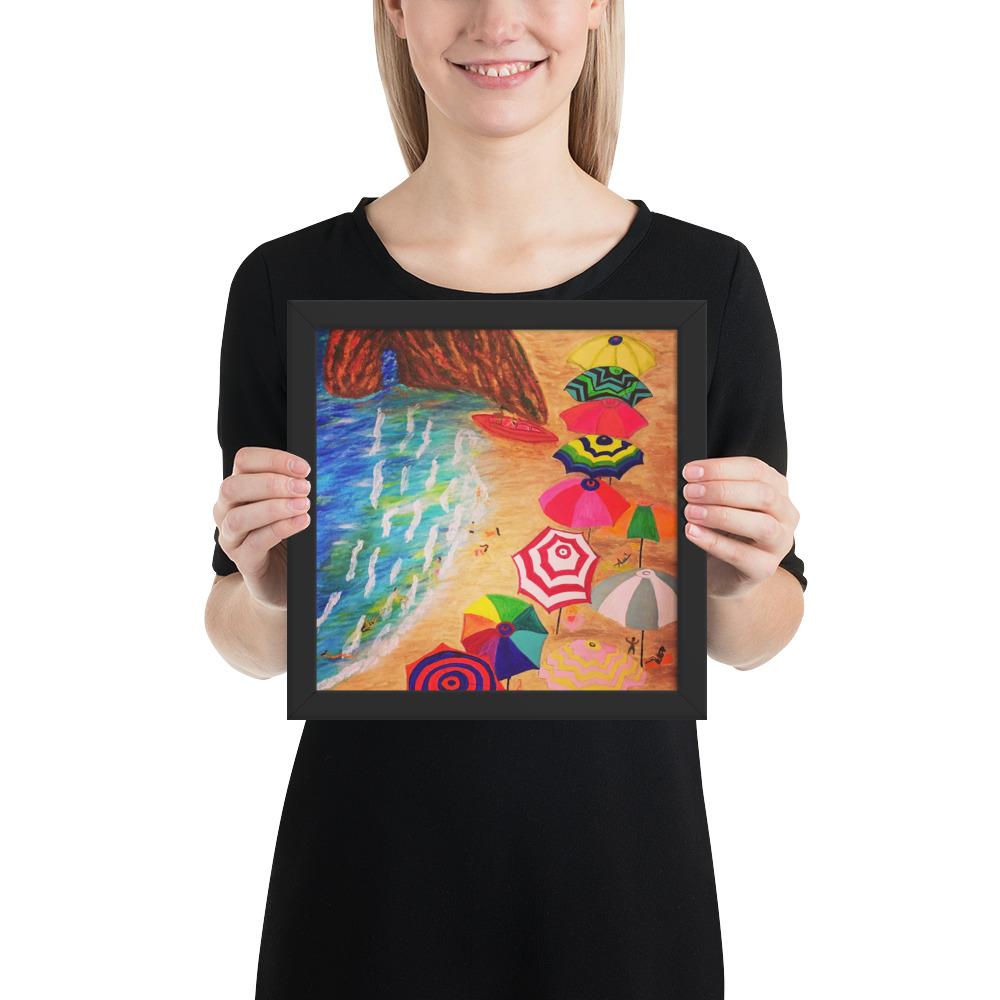 Cinque Terre Wood-Framed Art Poster-Art Poster-TaraHuntDesigns