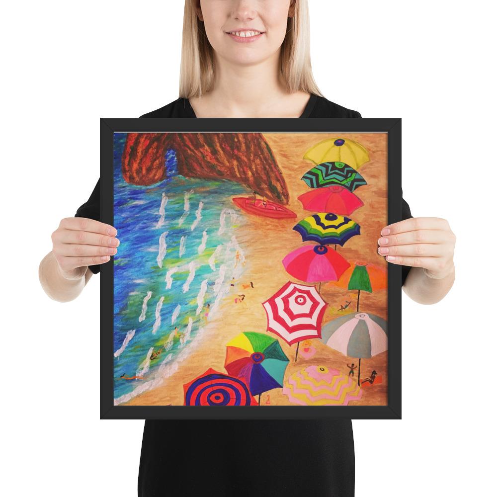 Cinque Terre Wood-Framed Art Poster-Art Poster-TaraHuntDesigns
