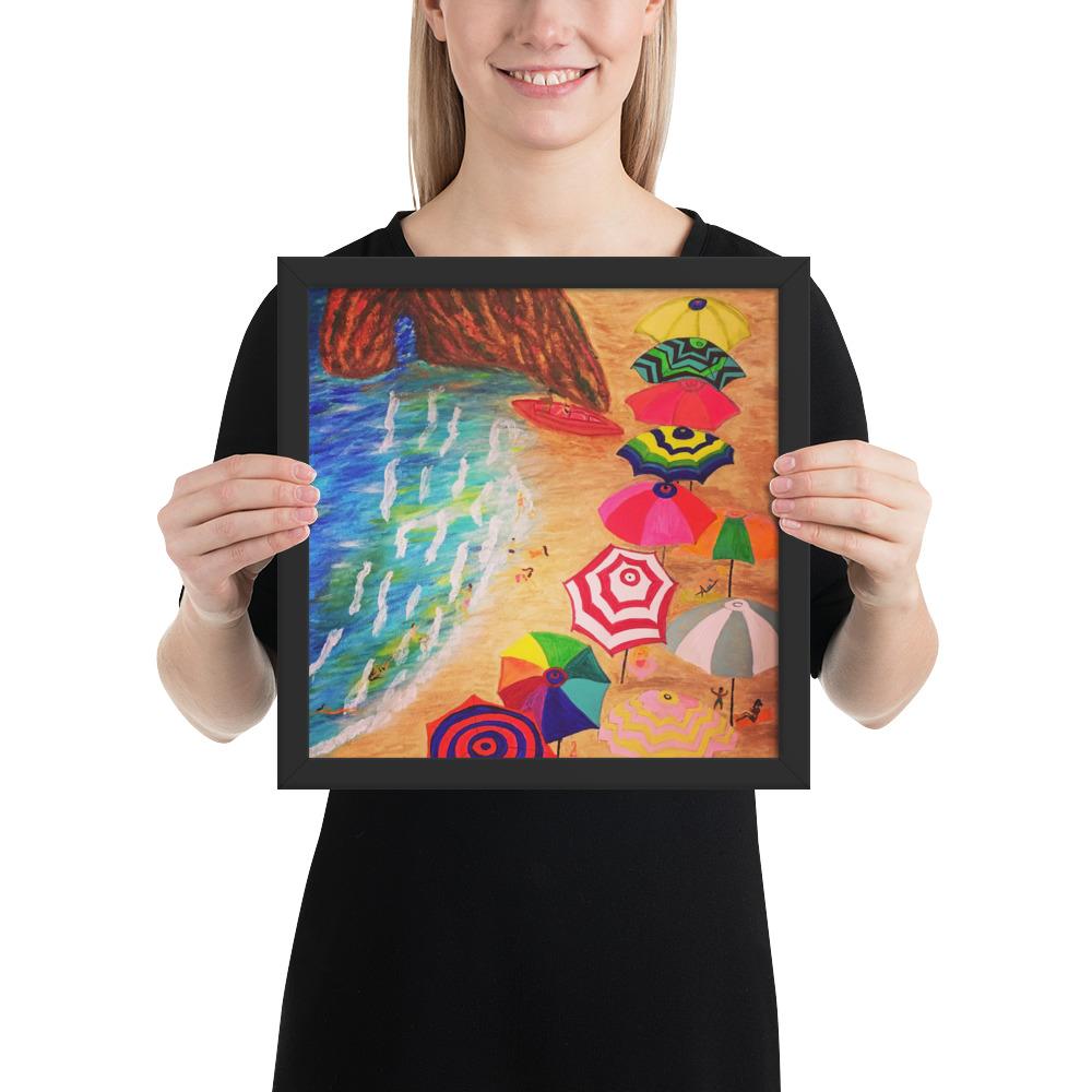 Cinque Terre Wood-Framed Art Poster-Art Poster-TaraHuntDesigns