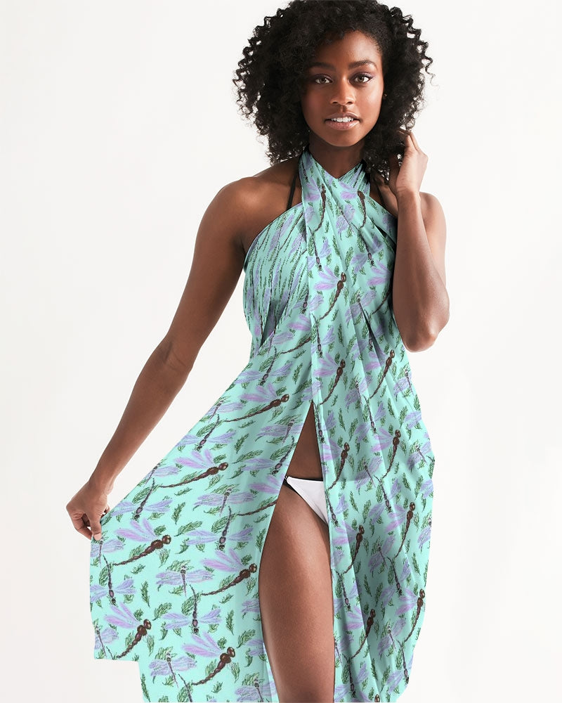 Swim Cover Up-Mint Dragonfly – TaraHuntDesigns