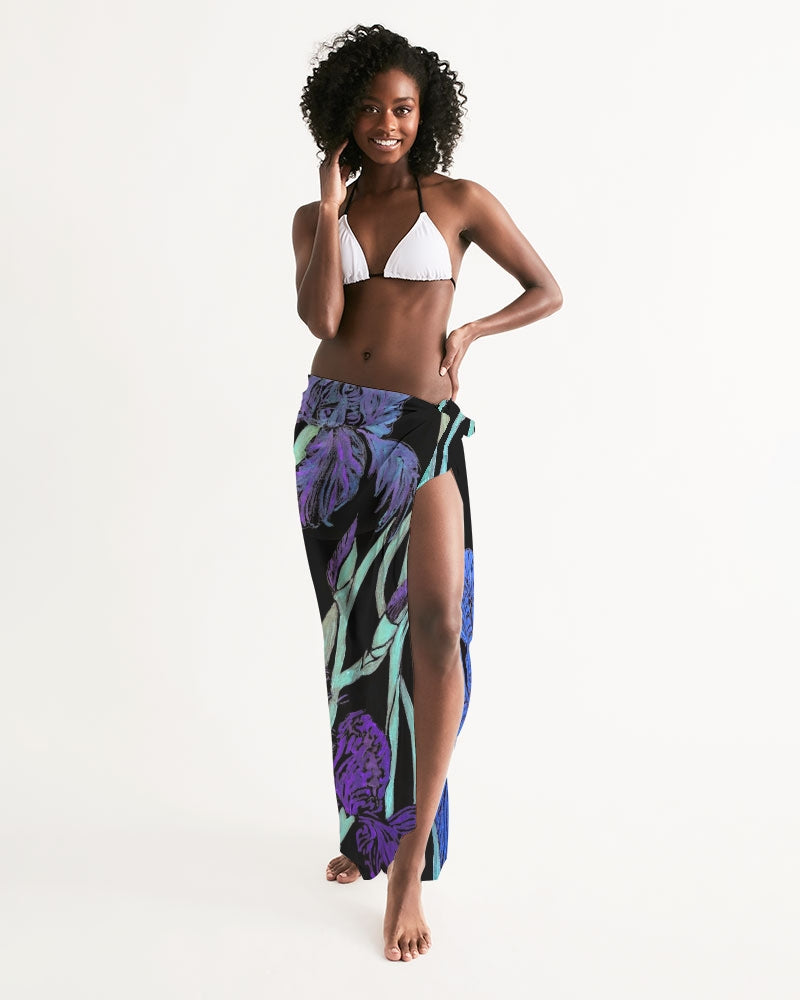 Swim Cover Up-Night Irises