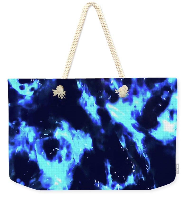 Electric Blue Cenote - Weekender Tote Bag-Weekender Tote Bag-TaraHuntDesigns
