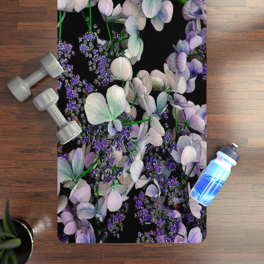 Rubber Yoga Mat-Hydrangea