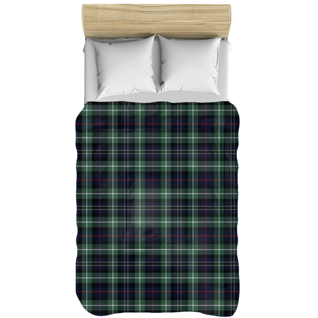 Green Tartan Plaid Microfiber comforter-comforter-TaraHuntDesigns