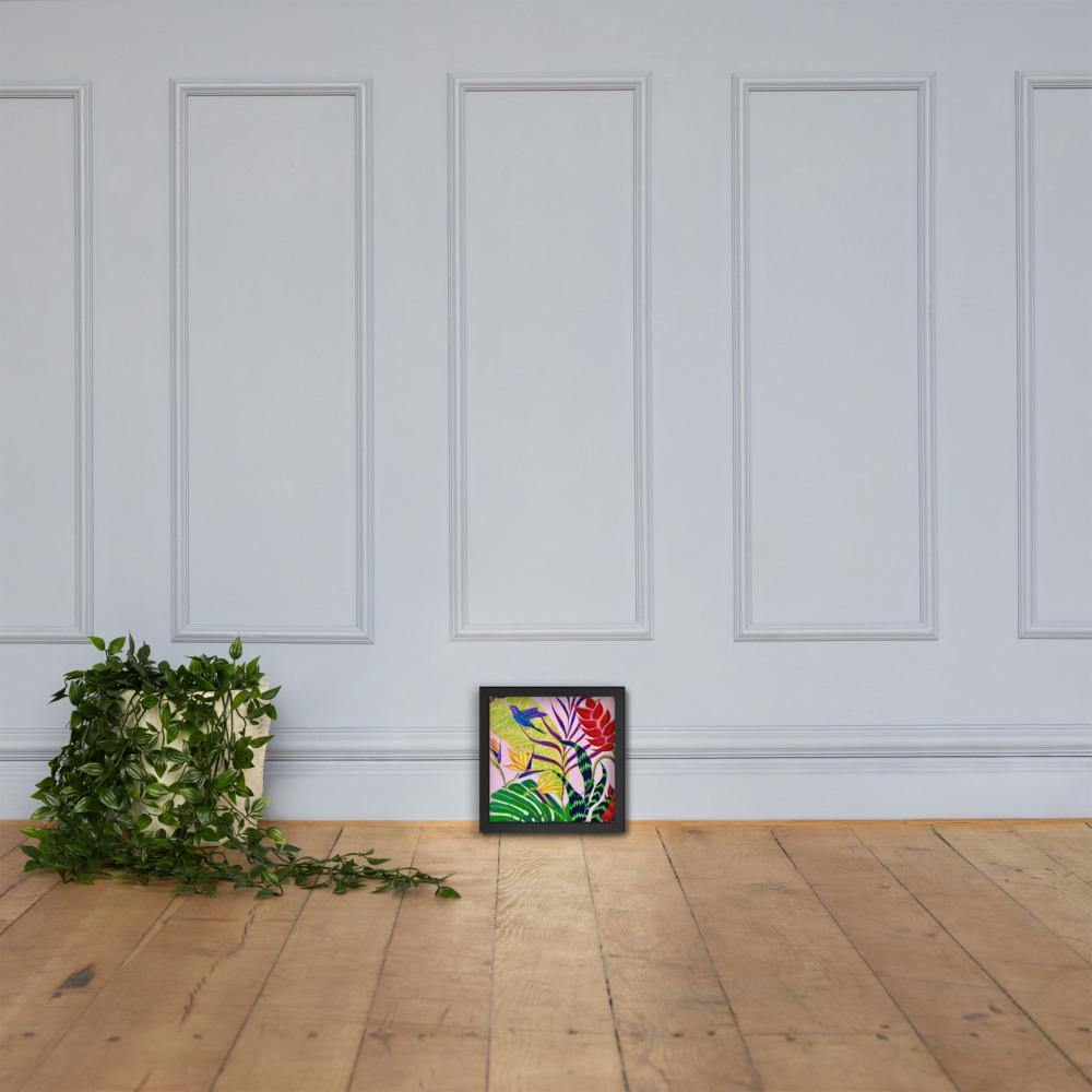 Bird of Paradise Botanical Print Framed poster-Framed Art Poster-TaraHuntDesigns