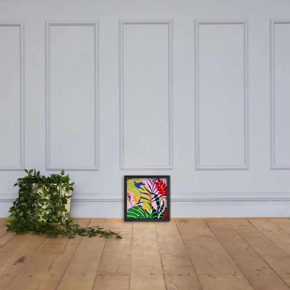 Bird of Paradise Botanical Print Framed poster-Framed Art Poster-TaraHuntDesigns