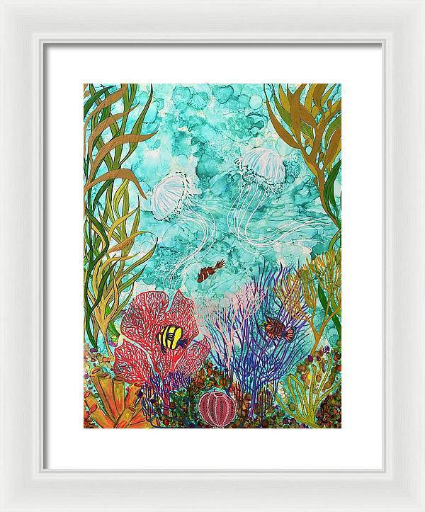Jellies on the Rise - Framed Print-Framed Print-TaraHuntDesigns
