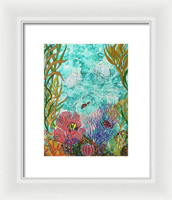 Jellies on the Rise - Framed Print-Framed Print-TaraHuntDesigns