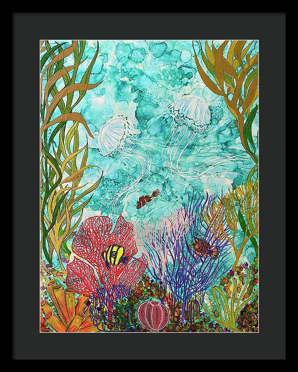 Jellies on the Rise - Framed Print-Framed Print-TaraHuntDesigns