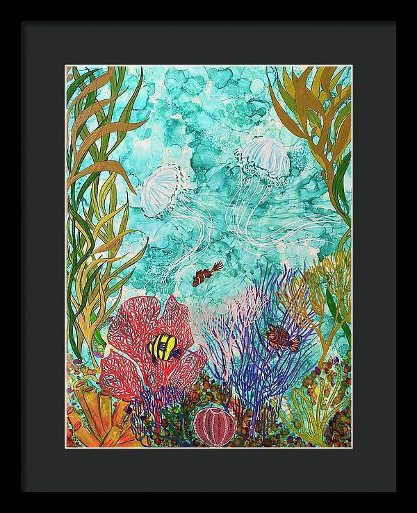 Jellies on the Rise - Framed Print-Framed Print-TaraHuntDesigns