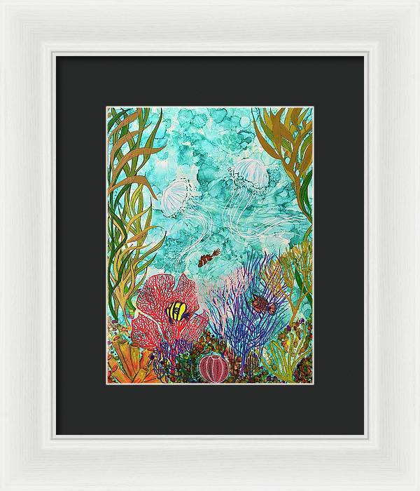 Jellies on the Rise - Framed Print-Framed Print-TaraHuntDesigns