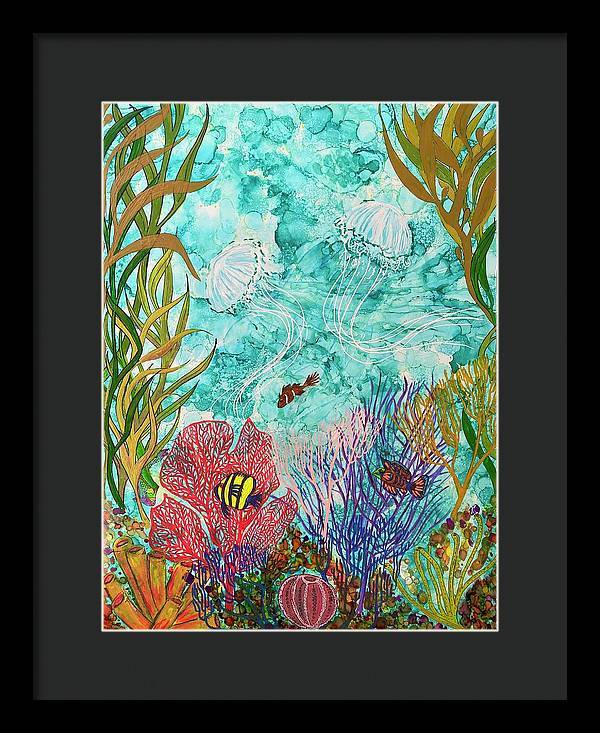 Jellies on the Rise - Framed Print-Framed Print-TaraHuntDesigns