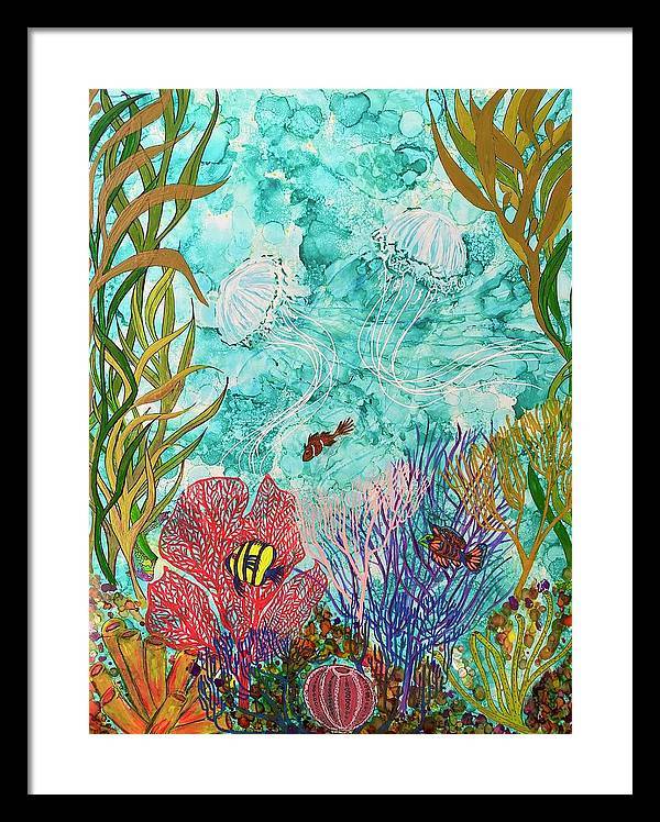 Jellies on the Rise - Framed Print-Framed Print-TaraHuntDesigns