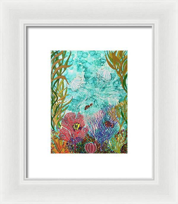 Jellies on the Rise - Framed Print-Framed Print-TaraHuntDesigns