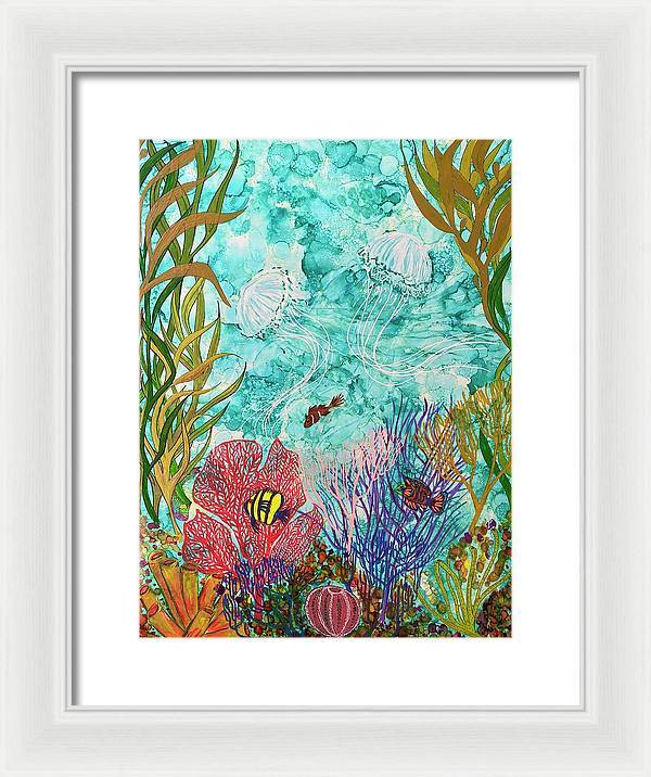 Jellies on the Rise - Framed Print-Framed Print-TaraHuntDesigns
