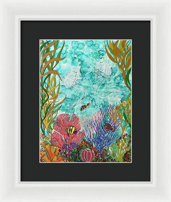 Jellies on the Rise - Framed Print-Framed Print-TaraHuntDesigns