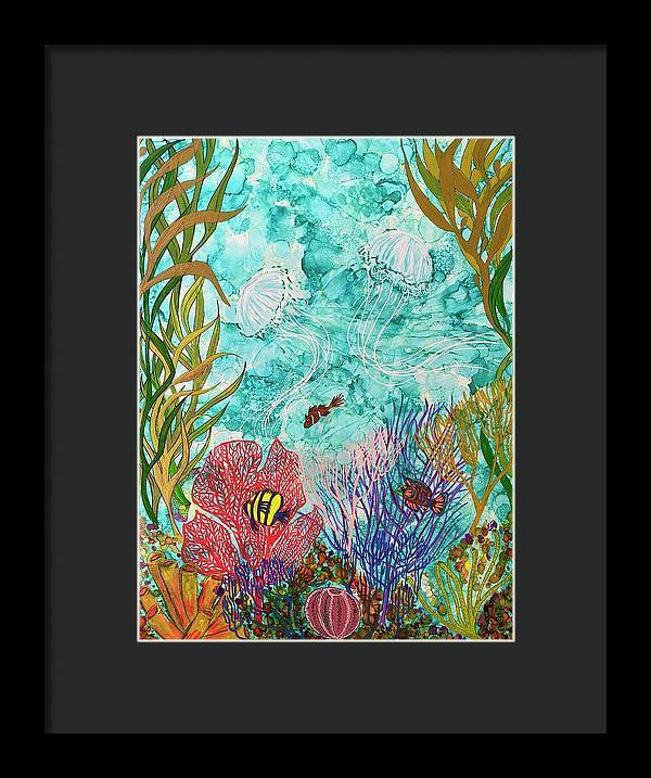 Jellies on the Rise - Framed Print-Framed Print-TaraHuntDesigns