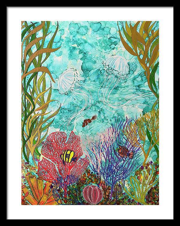 Jellies on the Rise - Framed Print-Framed Print-TaraHuntDesigns