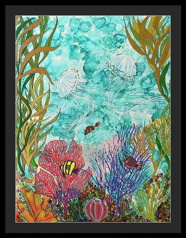 Jellies on the Rise - Framed Print-Framed Print-TaraHuntDesigns