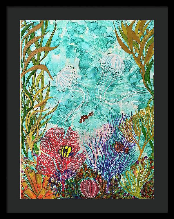 Jellies on the Rise - Framed Print-Framed Print-TaraHuntDesigns