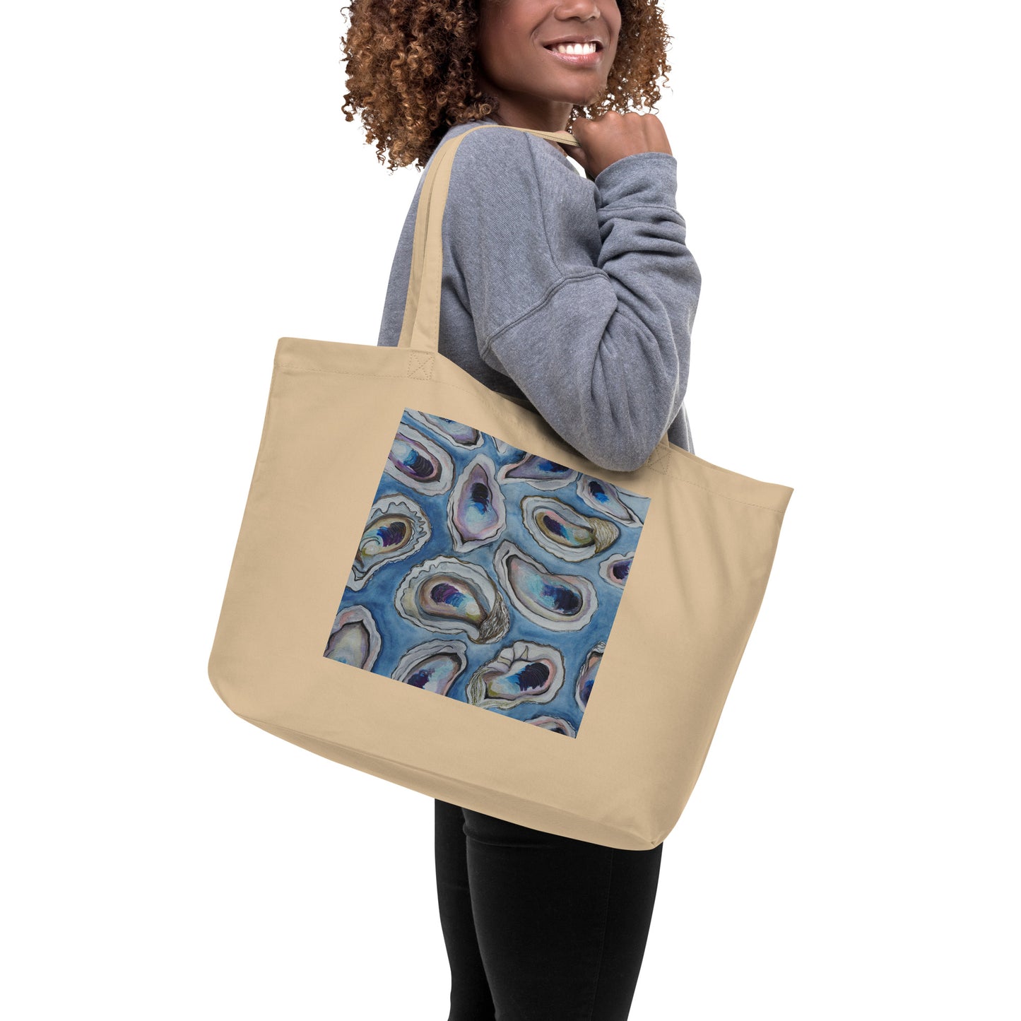 Organic tote bag-Oysters