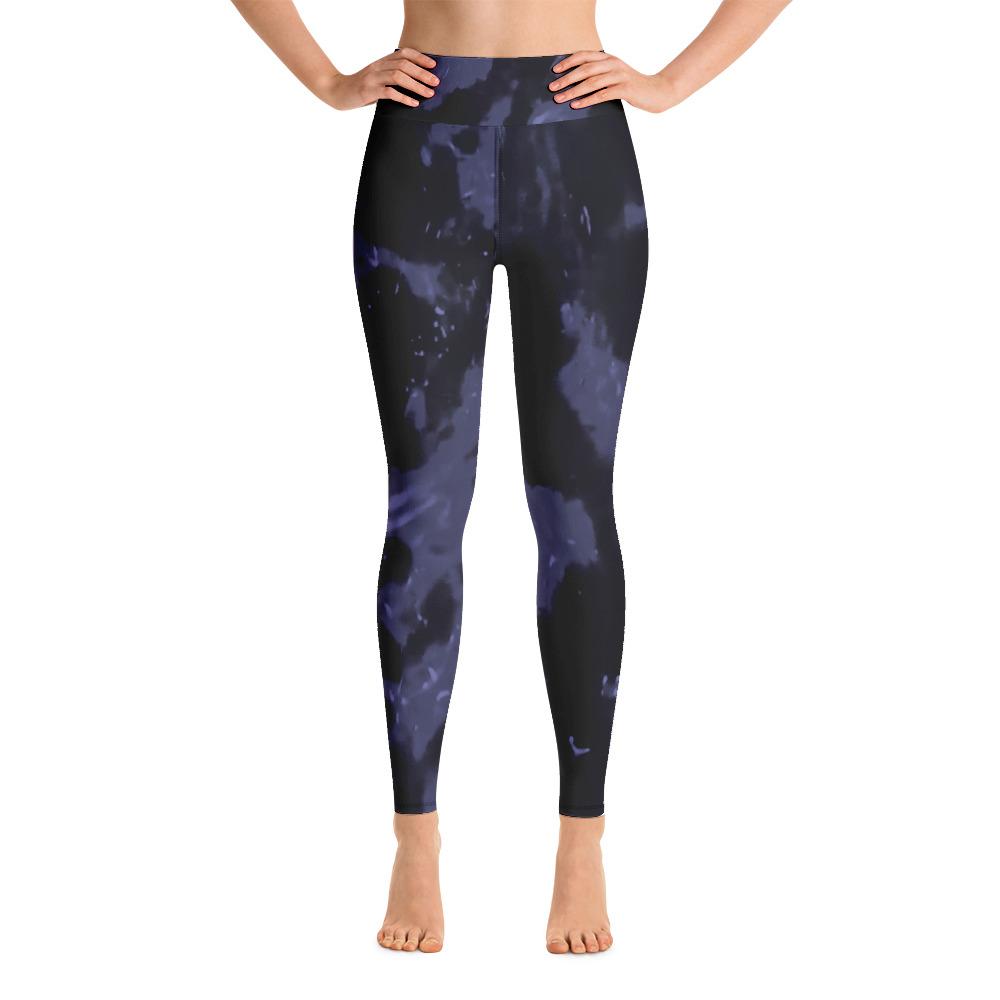 Purple Haze 4 Way Stretch Long Leggings with Pocket-TaraHuntDesigns