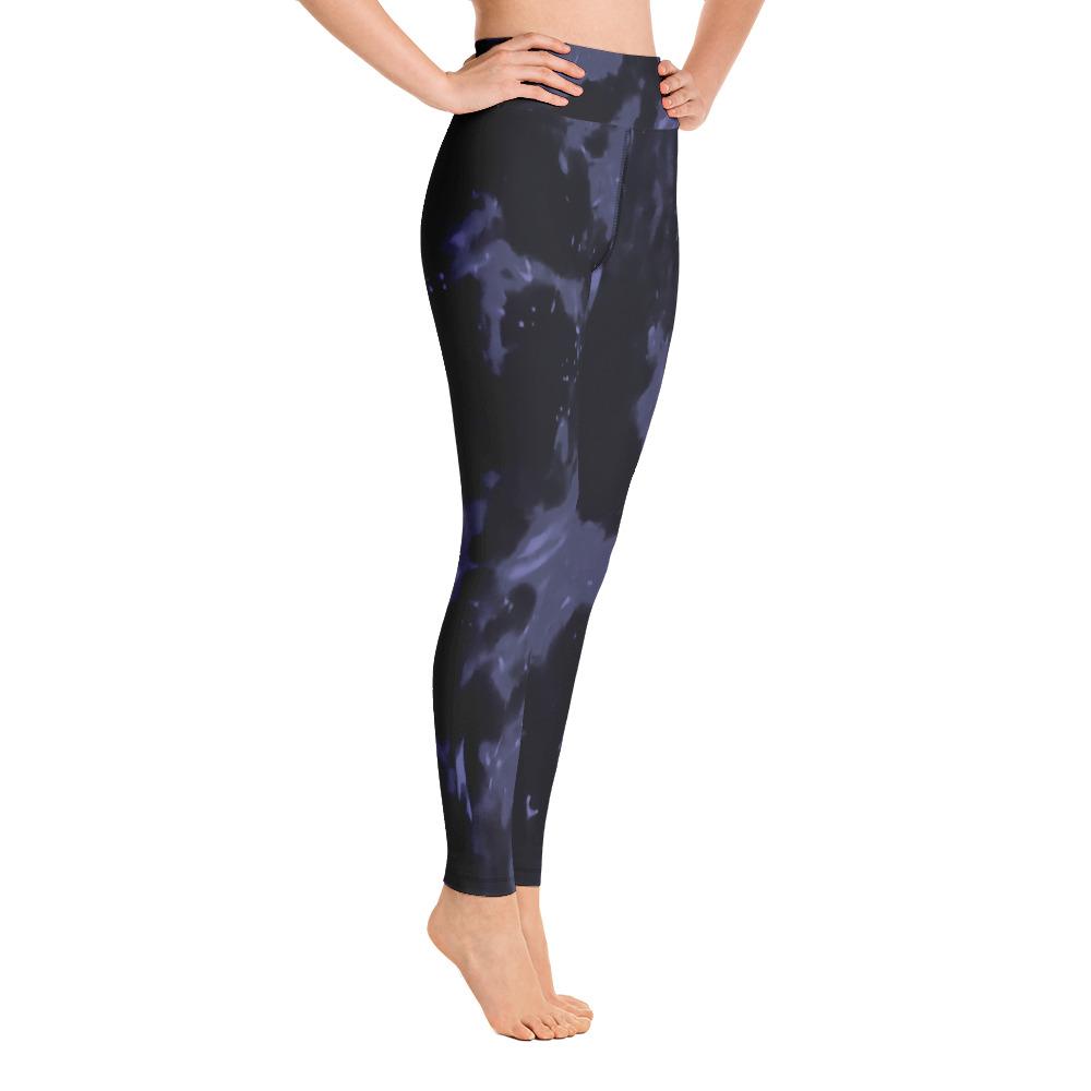 Purple Haze 4 Way Stretch Long Leggings with Pocket-TaraHuntDesigns