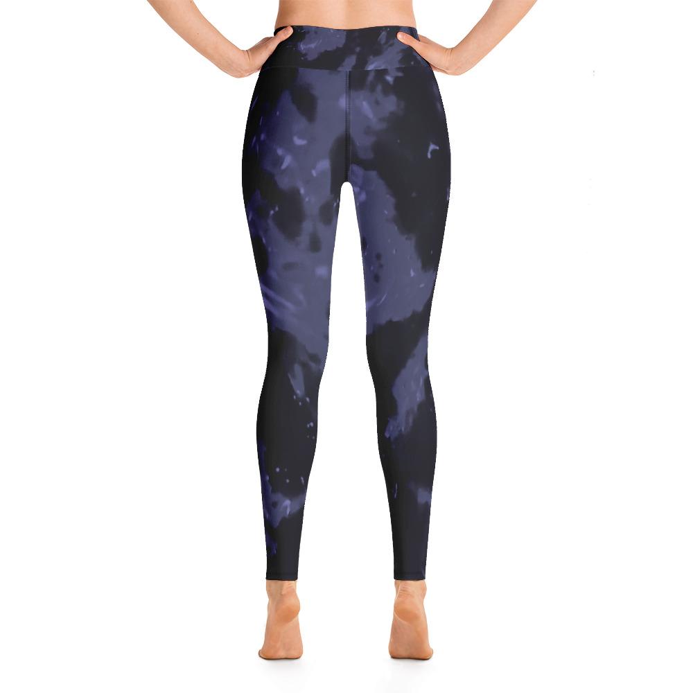Purple Haze 4 Way Stretch Long Leggings with Pocket-TaraHuntDesigns