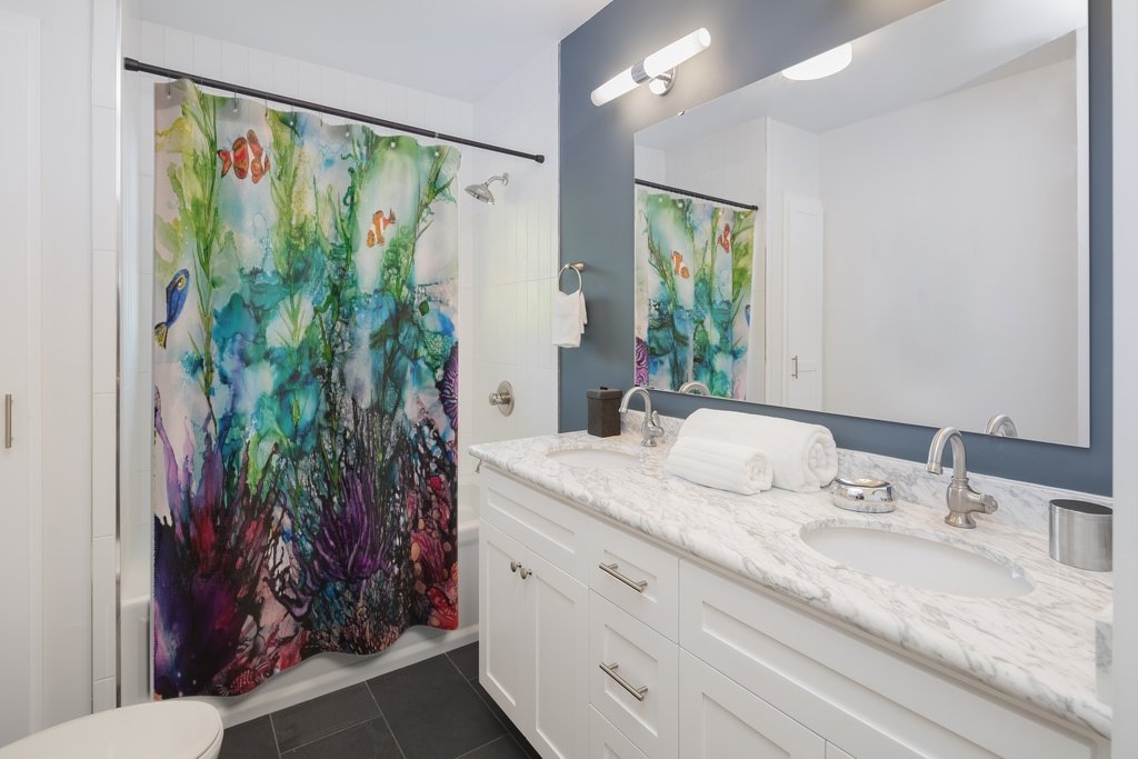 Sargasso Sea Shower Curtain-Home Decor-TaraHuntDesigns