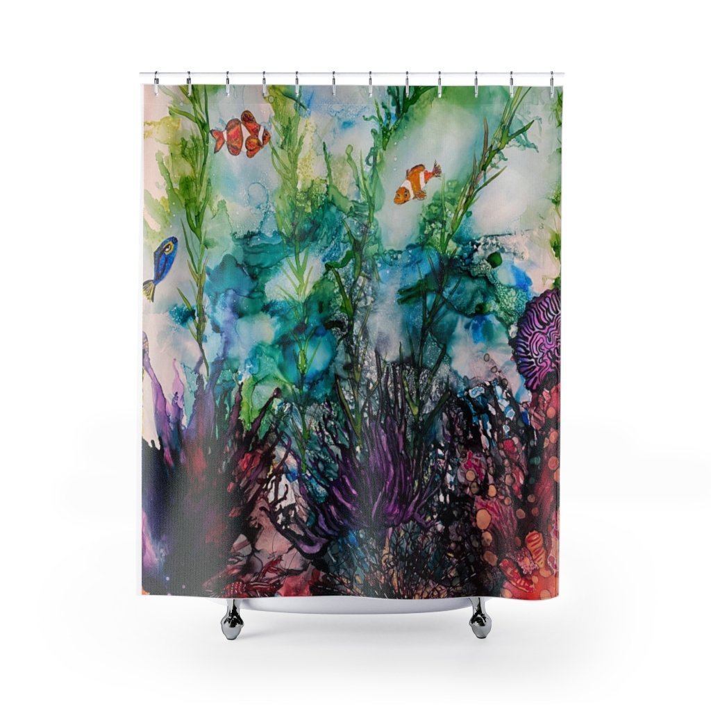 Sargasso Sea Shower Curtain-Home Decor-TaraHuntDesigns