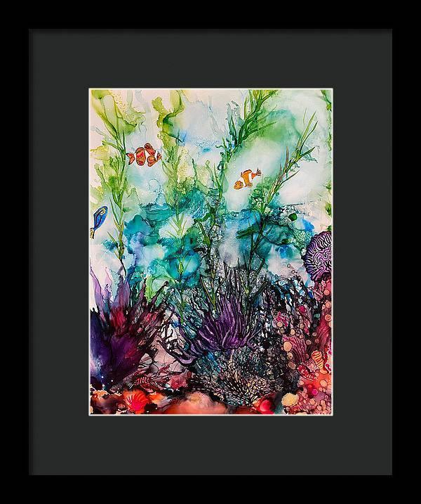 Sargasso Sea - Tropical Framed Print-Framed Print-TaraHuntDesigns