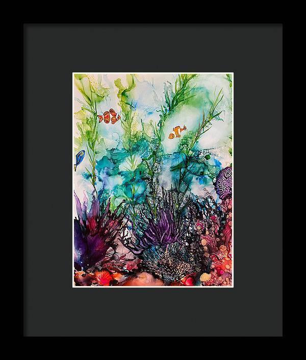 Sargasso Sea - Tropical Framed Print-Framed Print-TaraHuntDesigns