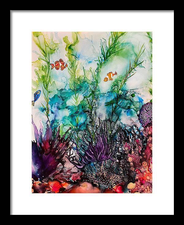 Sargasso Sea - Tropical Framed Print-Framed Print-TaraHuntDesigns