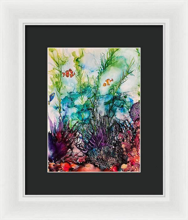 Sargasso Sea - Tropical Framed Print-Framed Print-TaraHuntDesigns