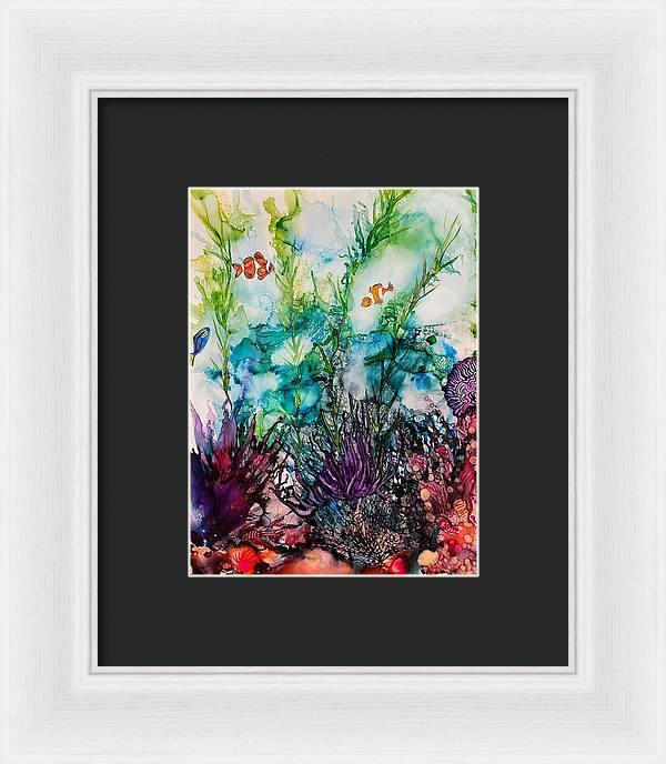 Sargasso Sea - Tropical Framed Print-Framed Print-TaraHuntDesigns