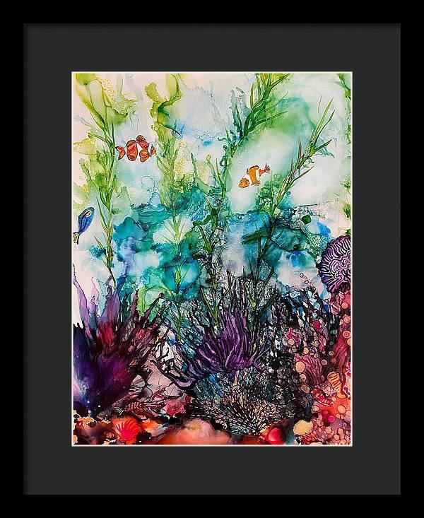 Sargasso Sea - Tropical Framed Print-Framed Print-TaraHuntDesigns