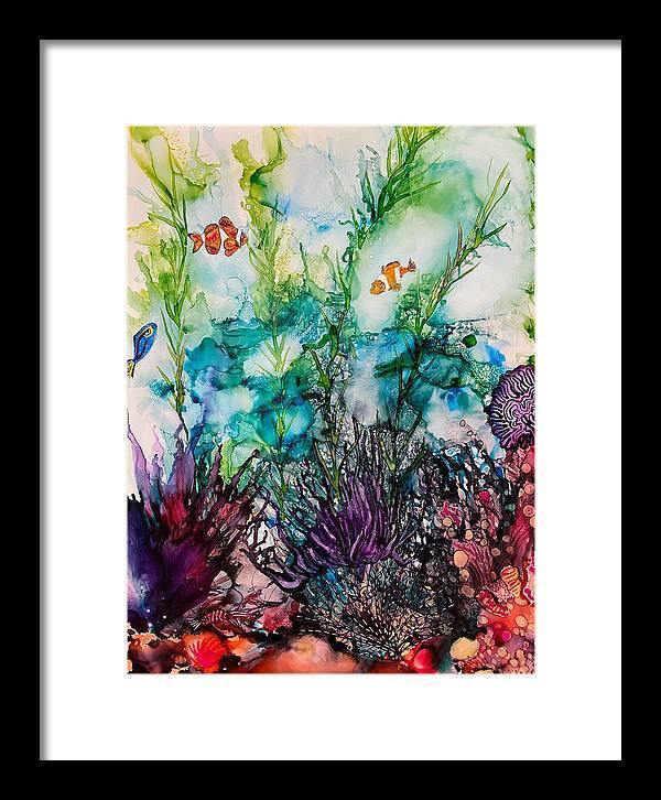 Sargasso Sea - Tropical Framed Print-Framed Print-TaraHuntDesigns