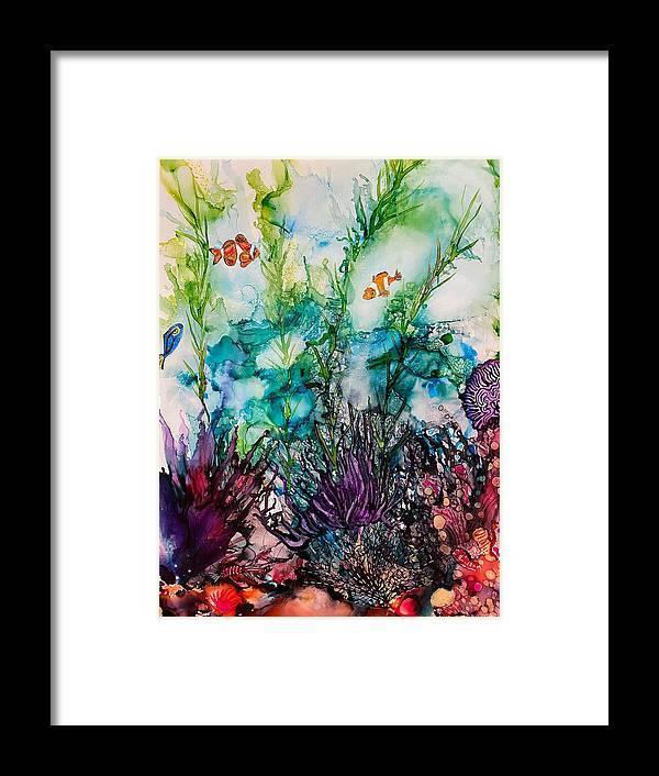 Sargasso Sea - Tropical Framed Print-Framed Print-TaraHuntDesigns