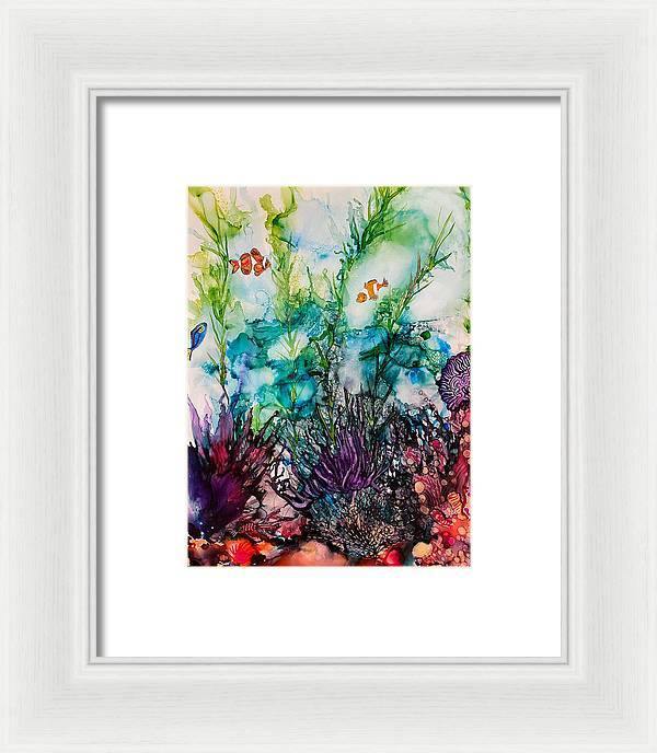 Sargasso Sea - Tropical Framed Print-Framed Print-TaraHuntDesigns